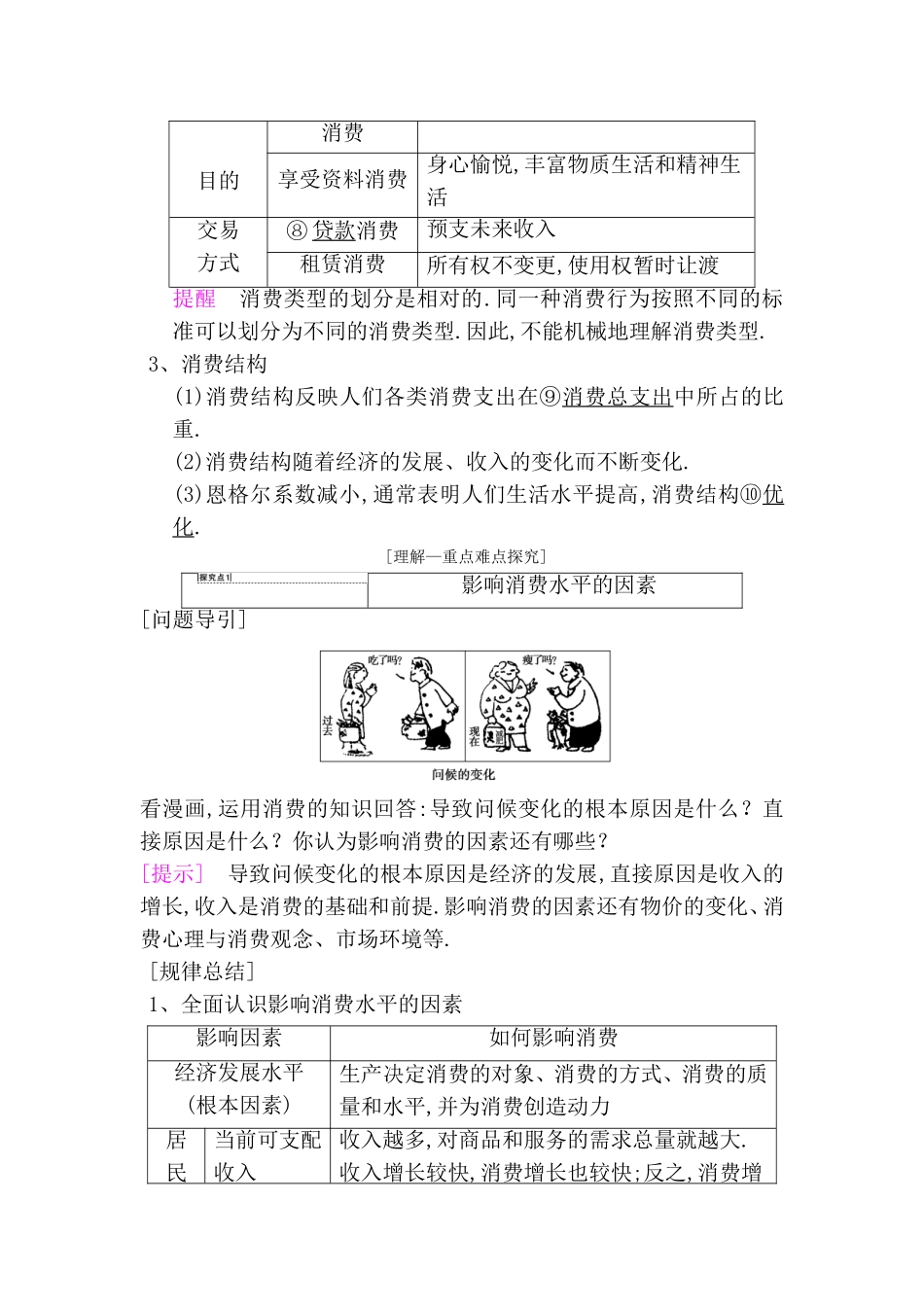 第三课多彩的消费知识点梳理汇总_第2页
