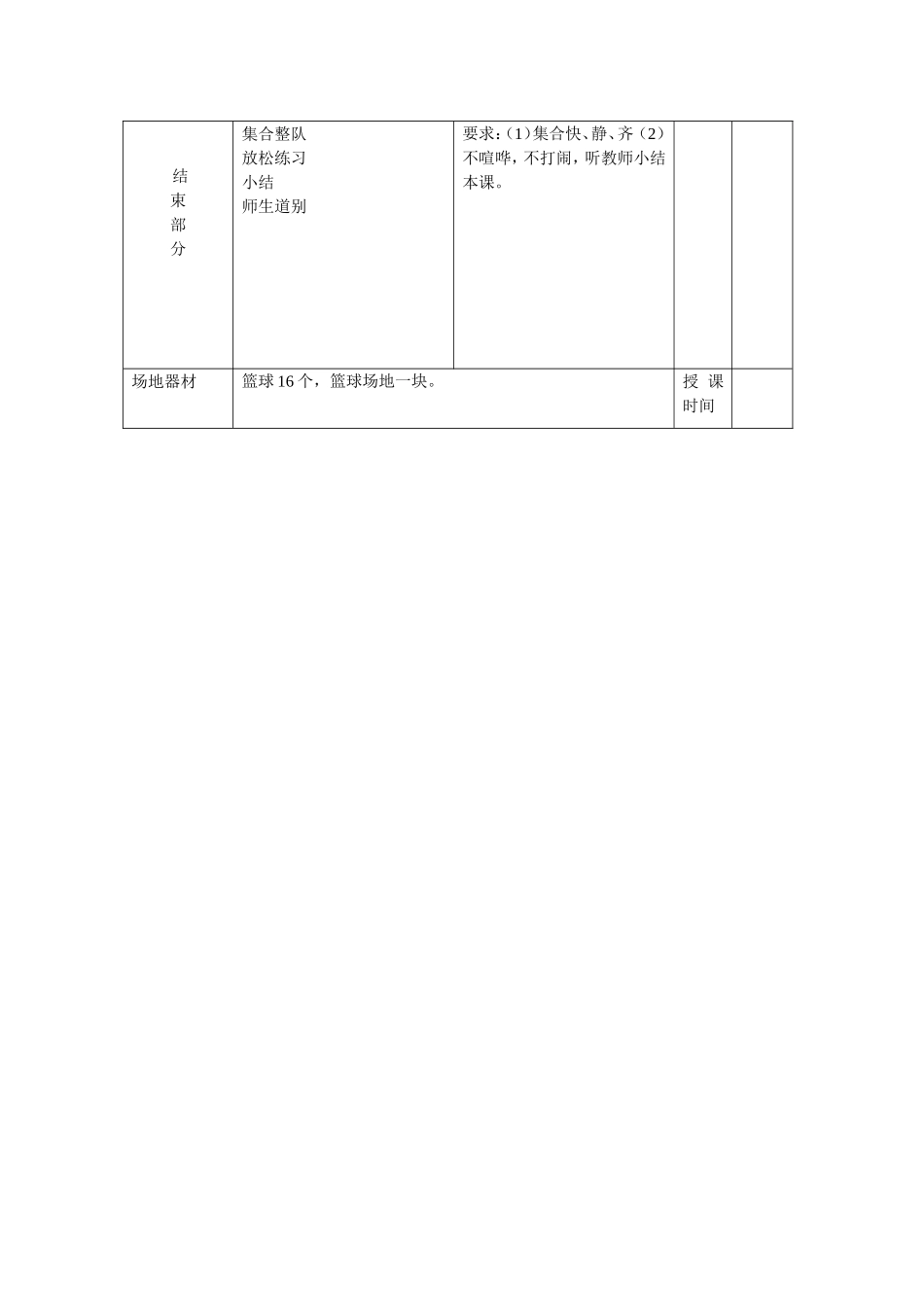 篮球球性练习 教学设计_第3页