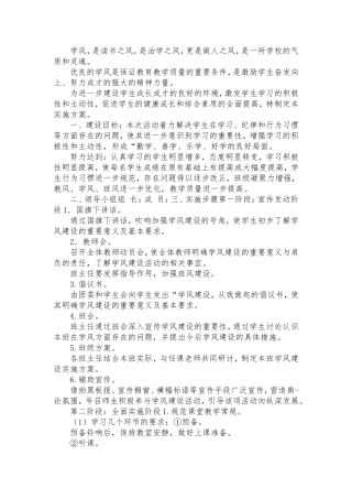 如何培养良好的学风