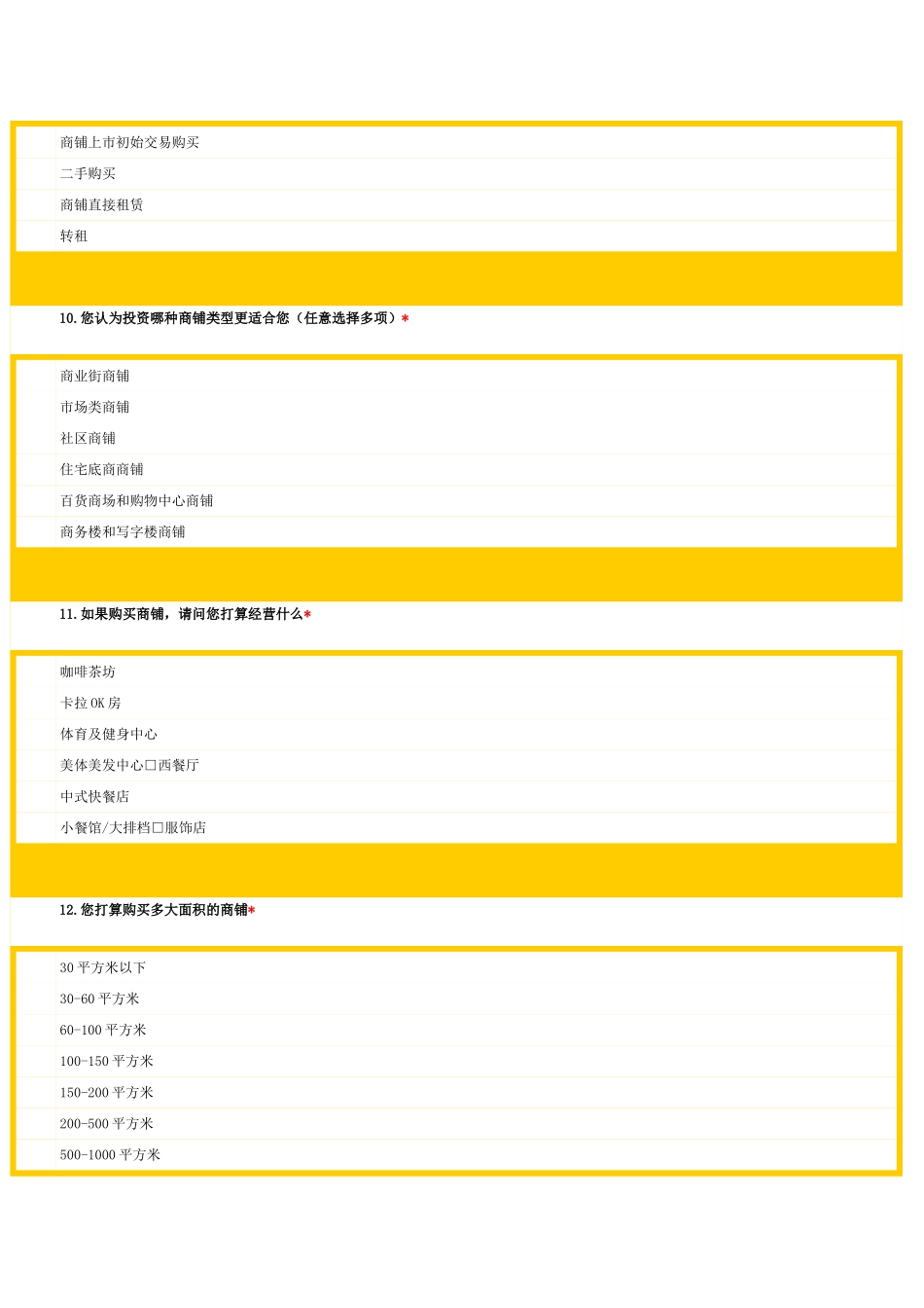 商铺问卷调查_第3页