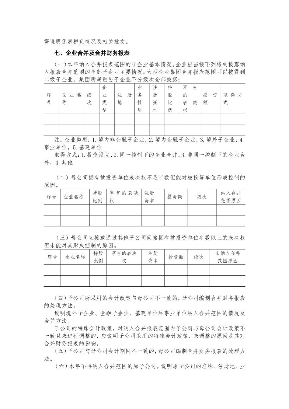 会计报表附注内容提要_第2页