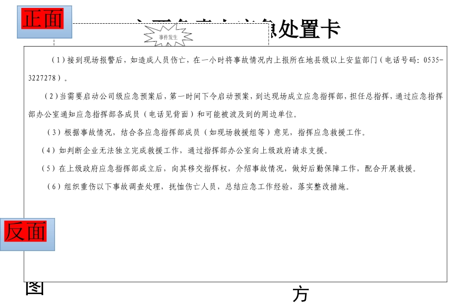 主要负责人应急处置卡_第1页