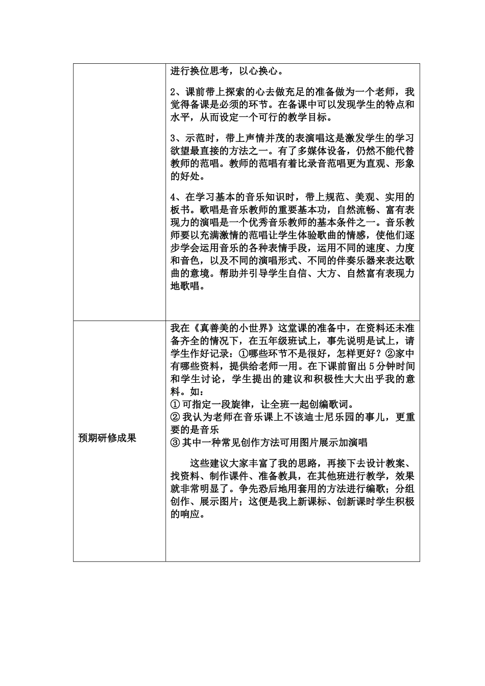 小学音乐教师个性研修计划_第2页