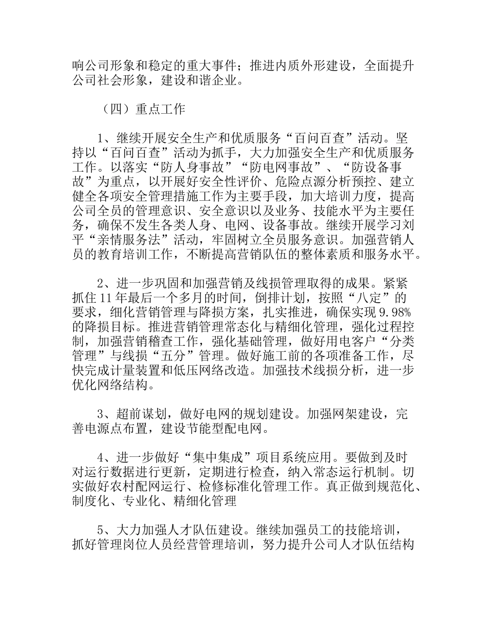 电力集团供电公司年度工作重点_第3页