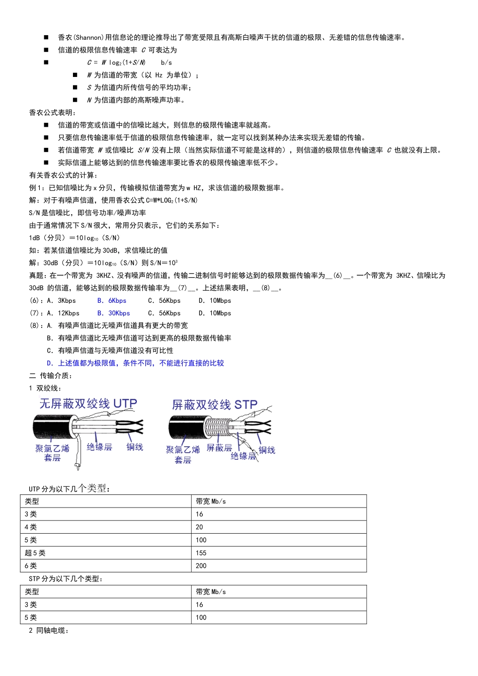 数据通信系统知识点梳理汇总_第2页