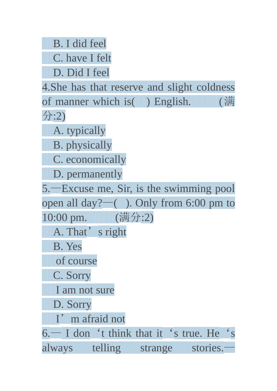 中国医科大学大学英语2》在线作业_第2页
