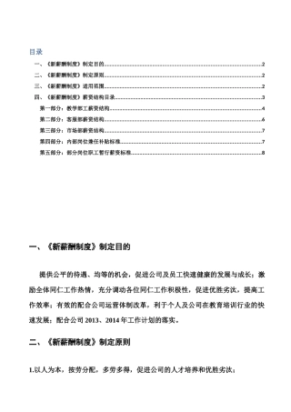 职业学校《新薪酬制度》