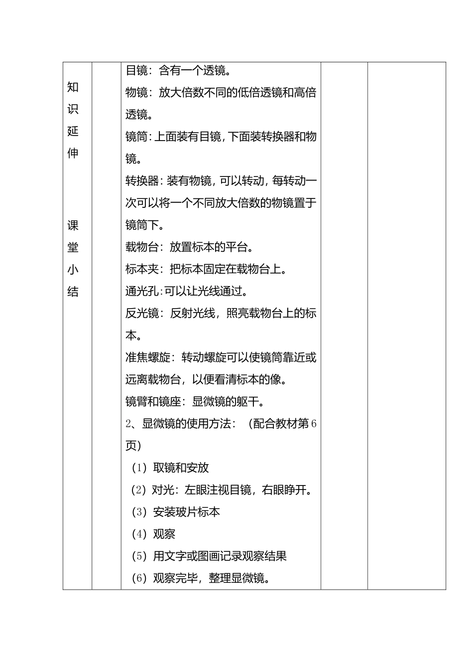 （首师大版）六年级科学下册教学教案_第2页