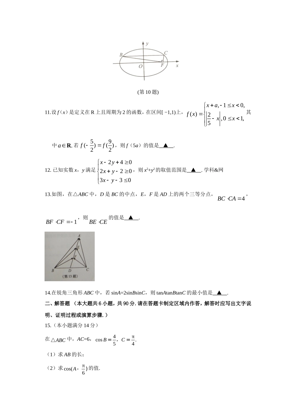 2024年江苏数学高考试题_第2页