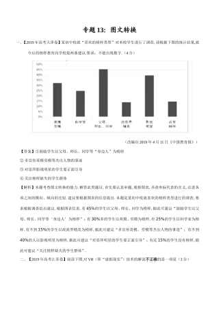 高考测试题图文转换