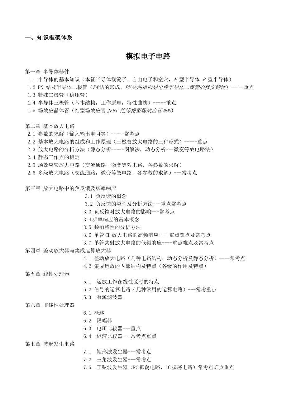 北京邮电大学考研电子电路冲刺班讲义_第3页