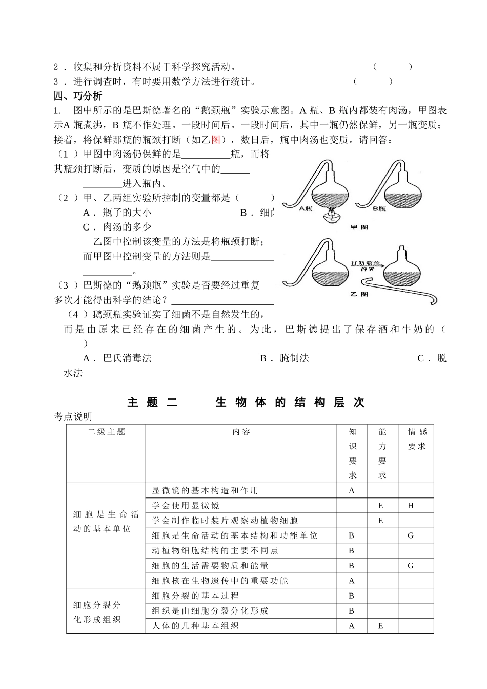 初中毕业考试复习指南生物_第3页