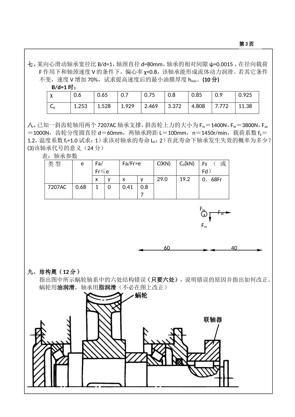 机械设计硕士研究生入学考试试题_第3页