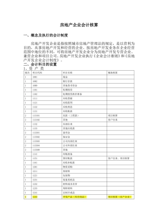 房地产企业会计核算