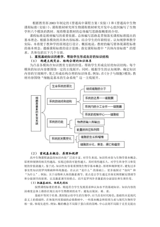 高中生物新课标知识点梳理汇总