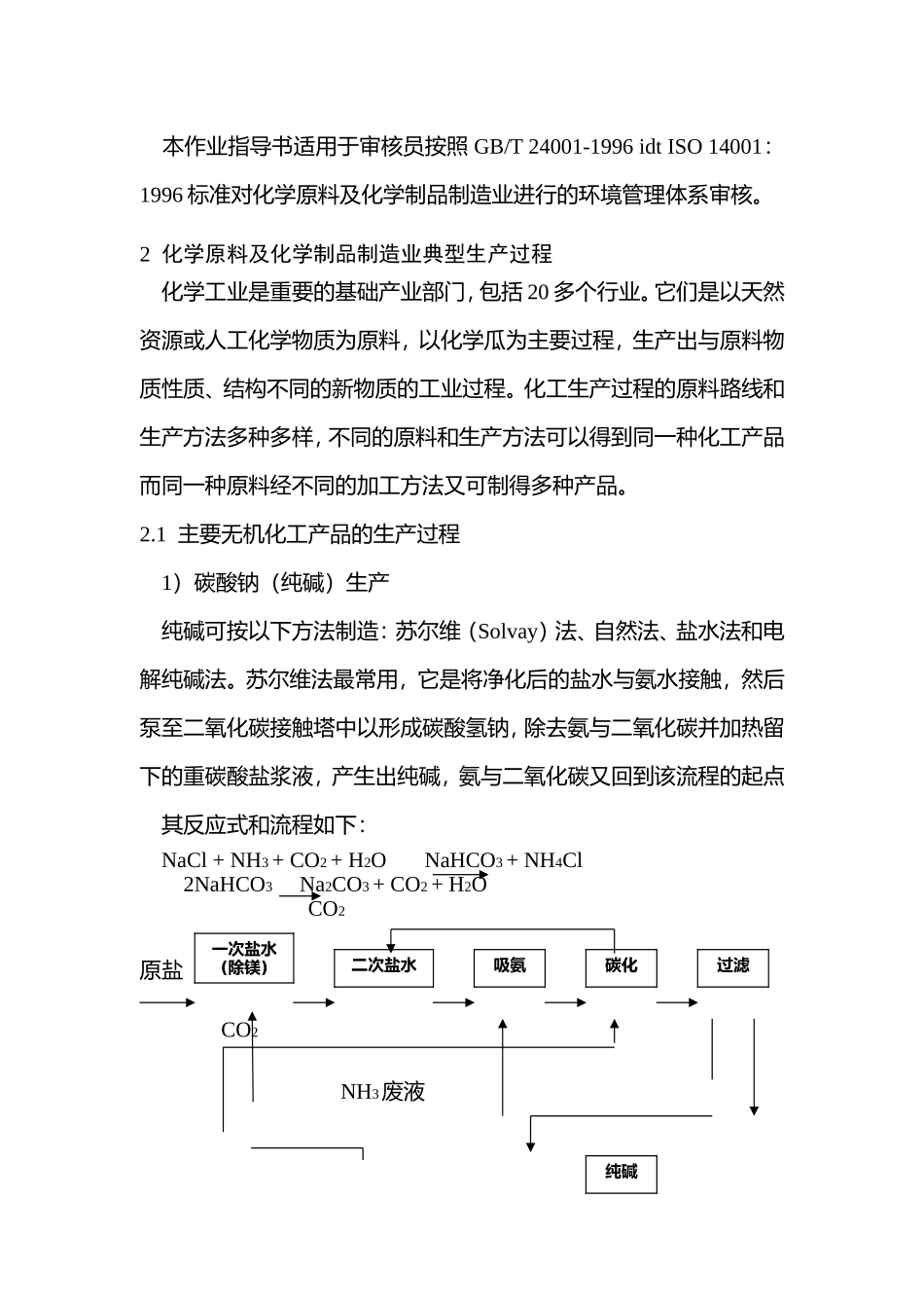 化学原料及化学制品制造业环境管理体系审核作业指导书_第3页