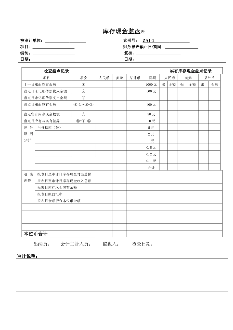 货币资金审定表_第2页