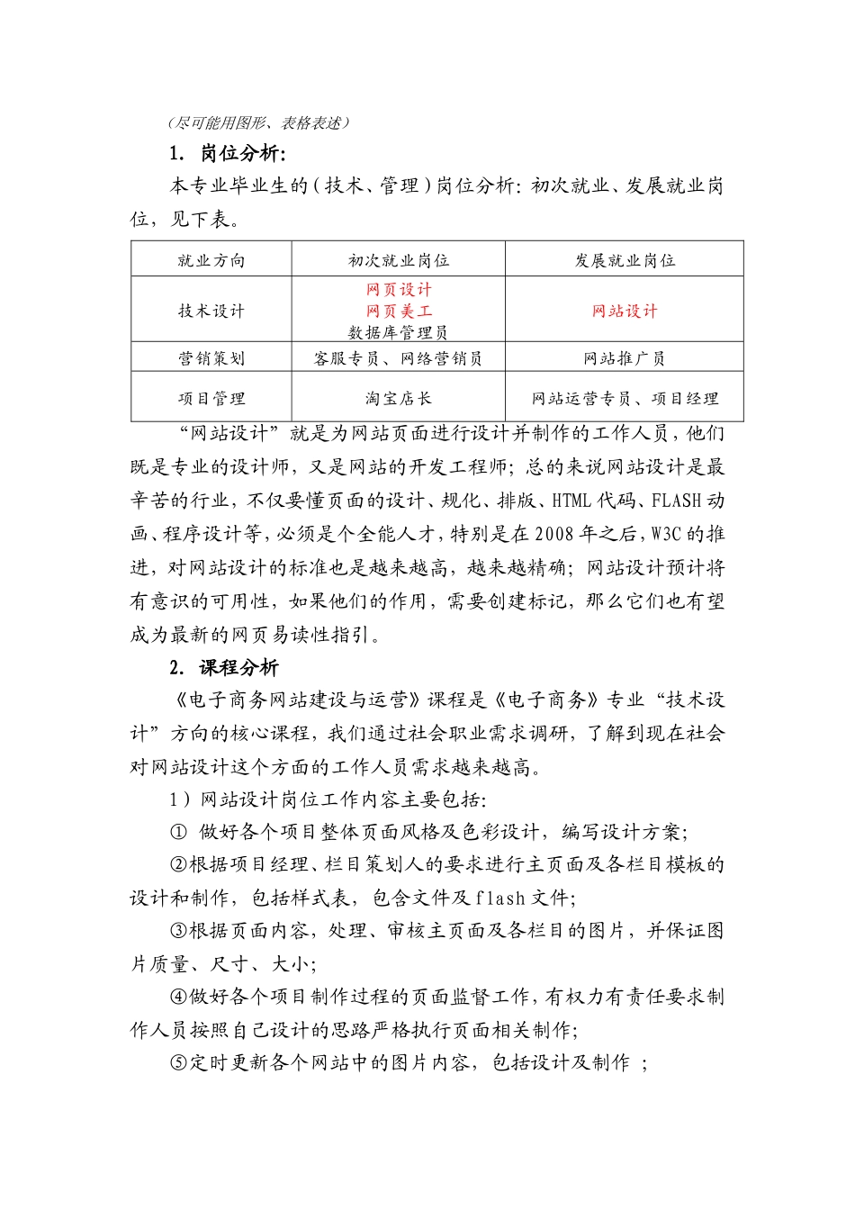 《电子商务网站建设与运营》 整体教学设计_第2页
