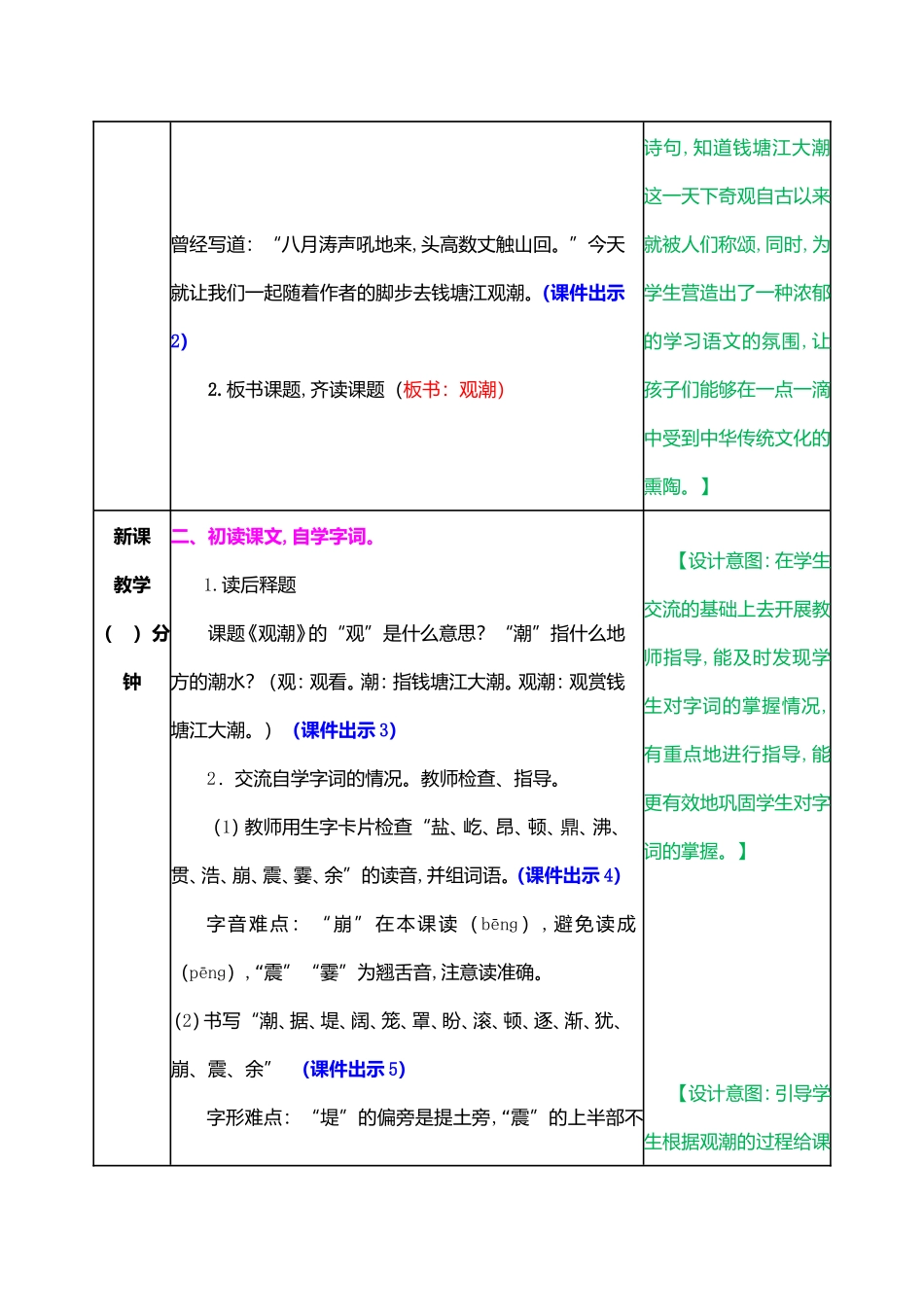 观潮  语文教学设计_第2页