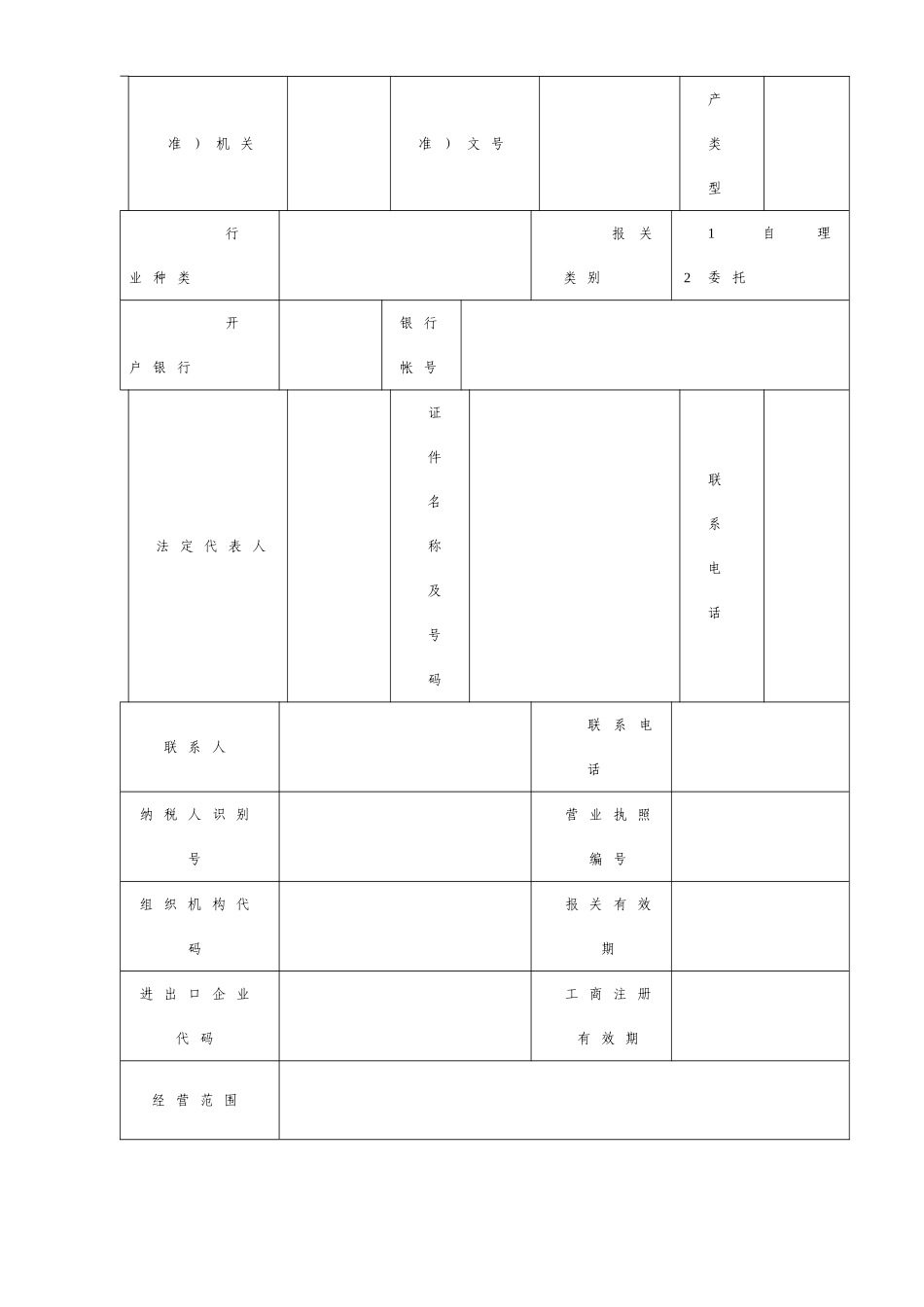 企业基本信息情况登记表_第2页