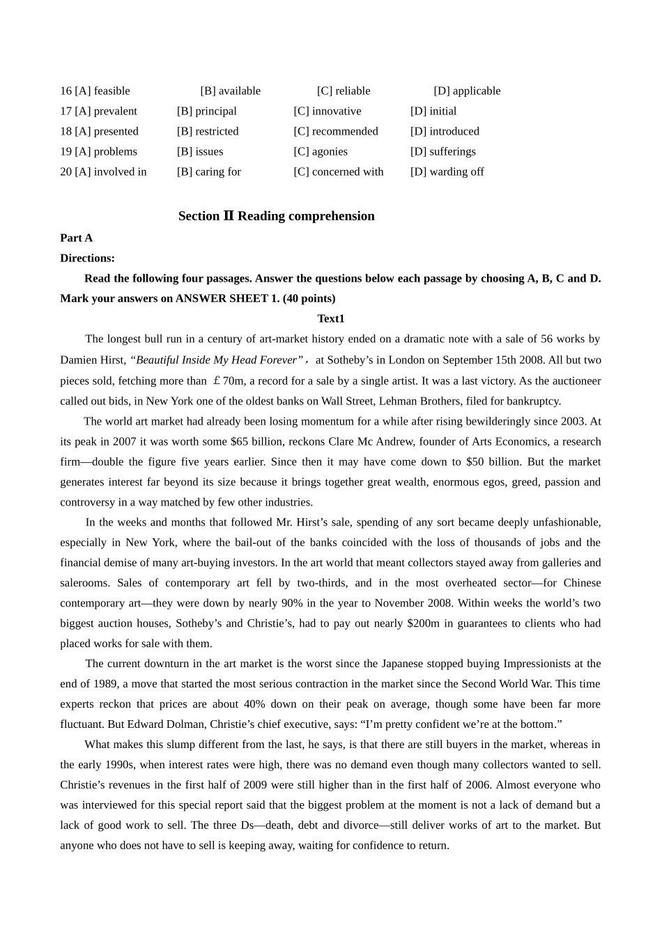 全国硕士研究生入学统一考试(英语二)试题_第2页