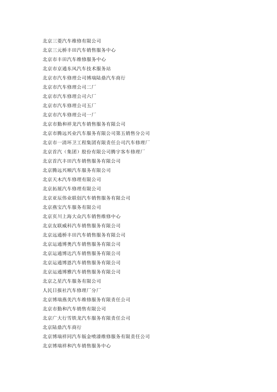 年度汽车维修企业质量信誉考核结果_第3页