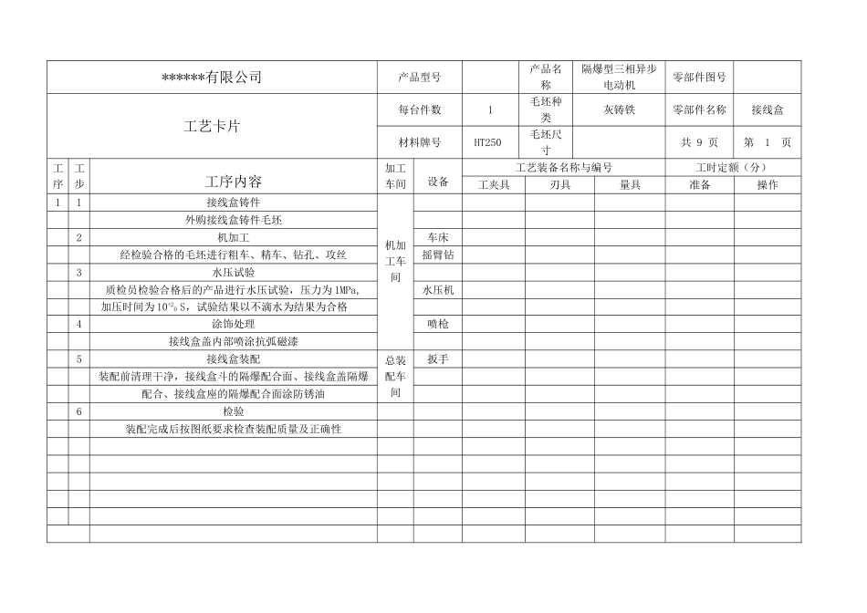 隔爆型三相异步电动机工艺流程及说明_第3页