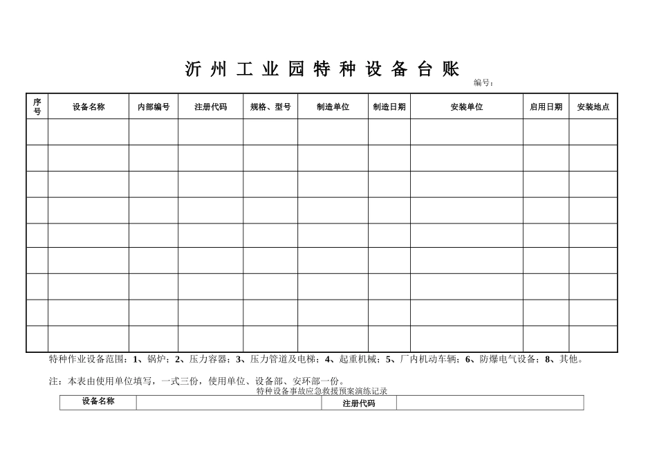 沂州工业园特种设备台账_第1页