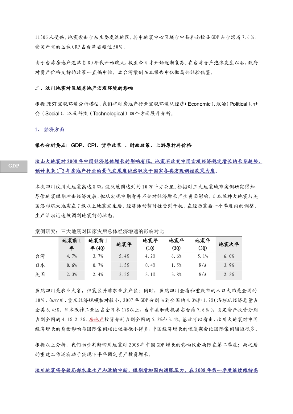 以美、日为鉴：汶川地震对房地产市场的影响分析研究_第2页