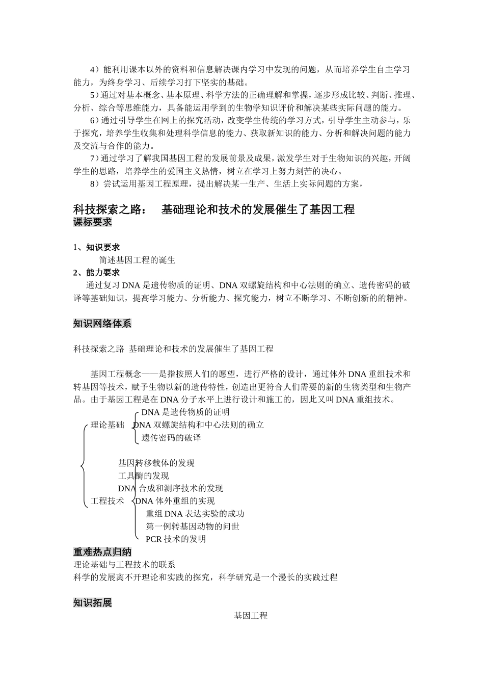 选修三现代生物技术专题练习测试题_第2页
