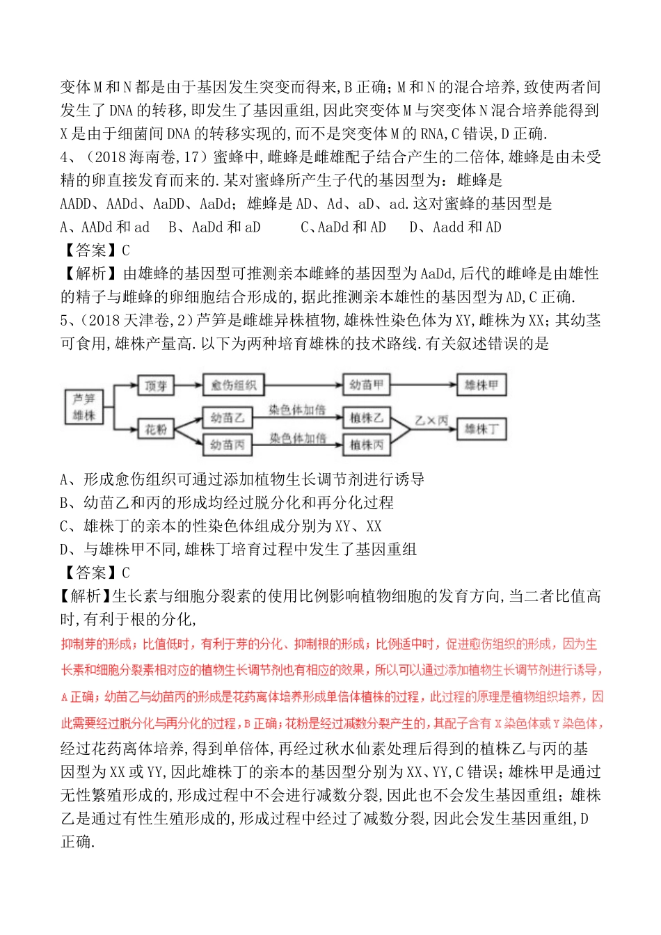 专题生物的变异、育种与进化测试练习题_第2页