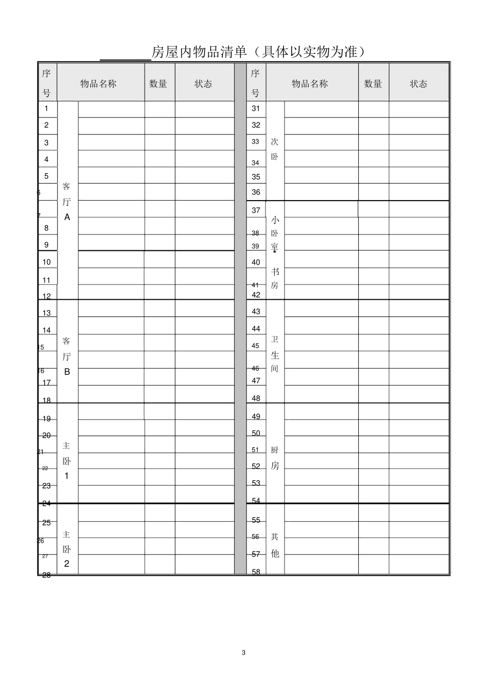 房屋租赁合同-出租合同电子版_第3页