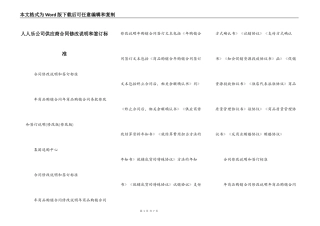 人人乐公司供应商合同修改说明和签订标准