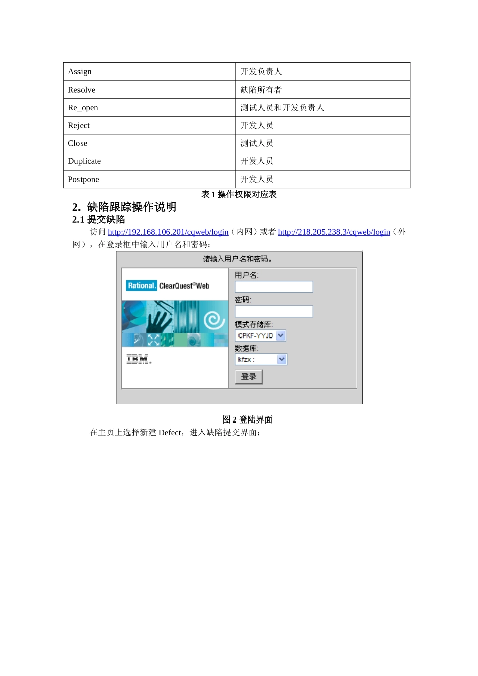 ClearQuest缺陷跟踪使用流程知识点梳理汇总_第2页