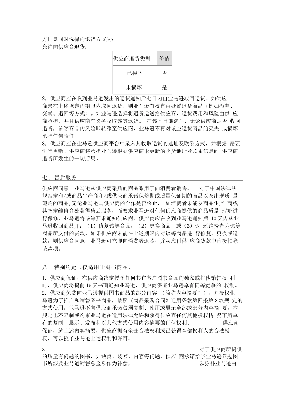 商品采购合同》商务条款_第3页
