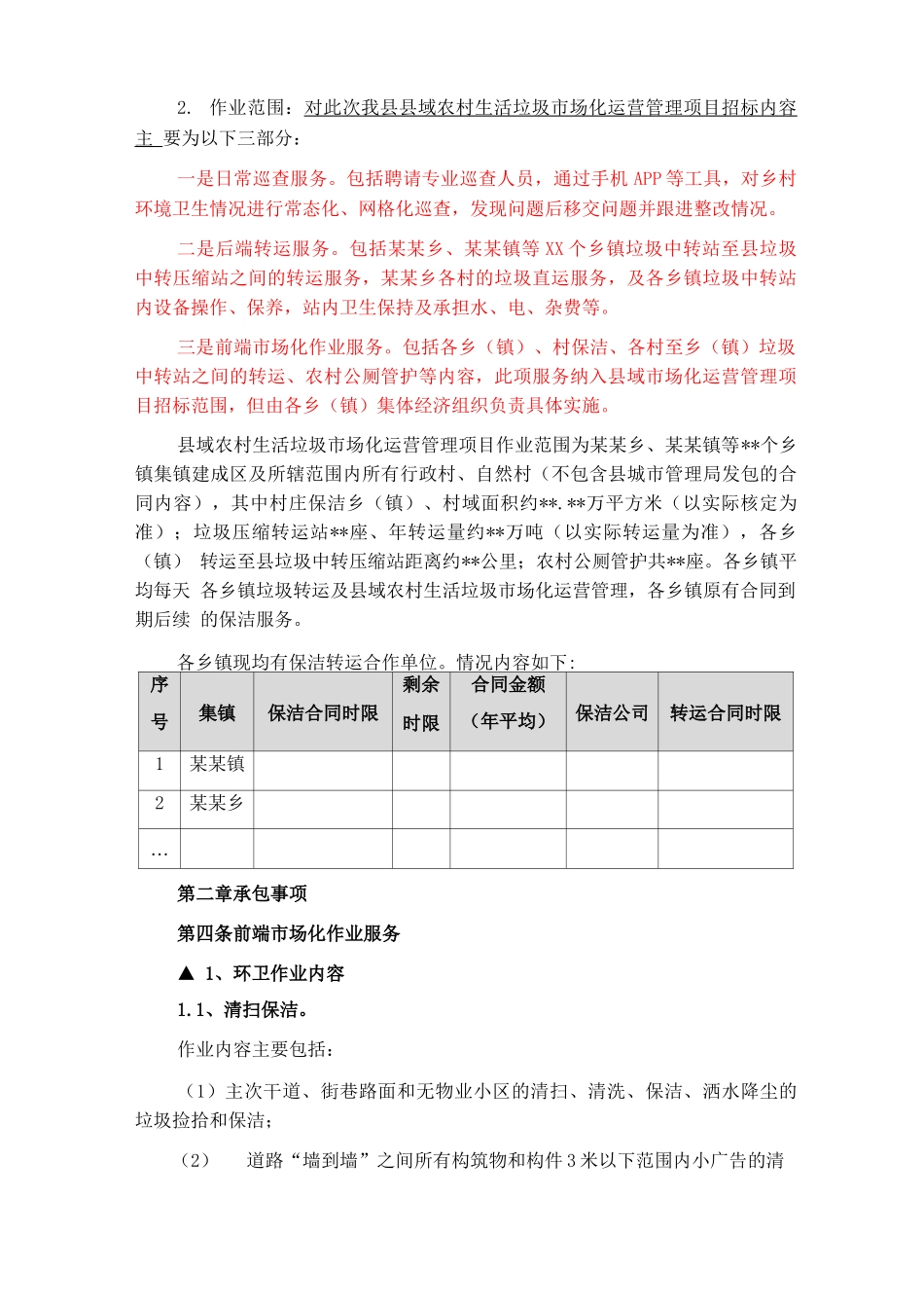 环卫服务合同模板_第2页