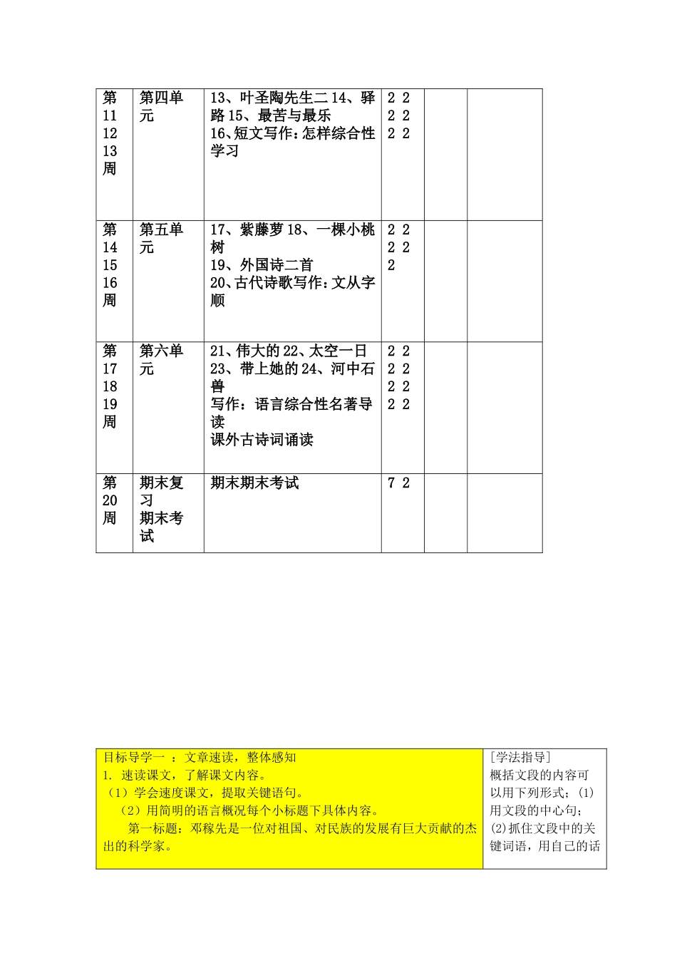 最新编辑部编人教版七年级下册语文全册教案_第3页