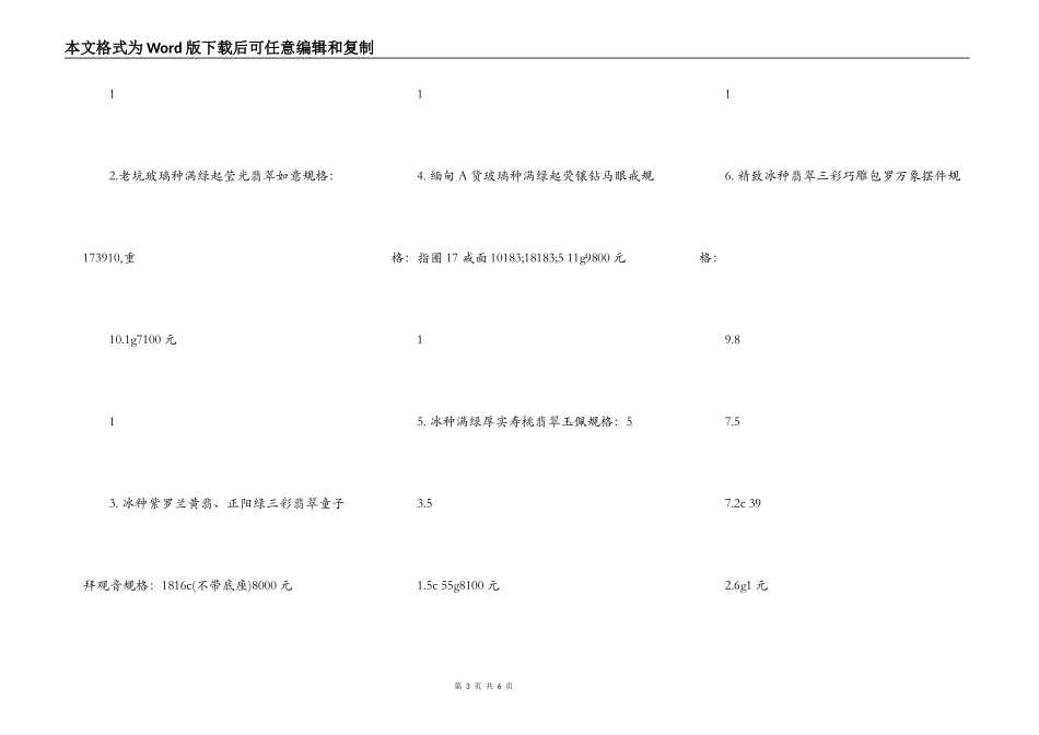 个人珠宝买卖通用版合同_第3页