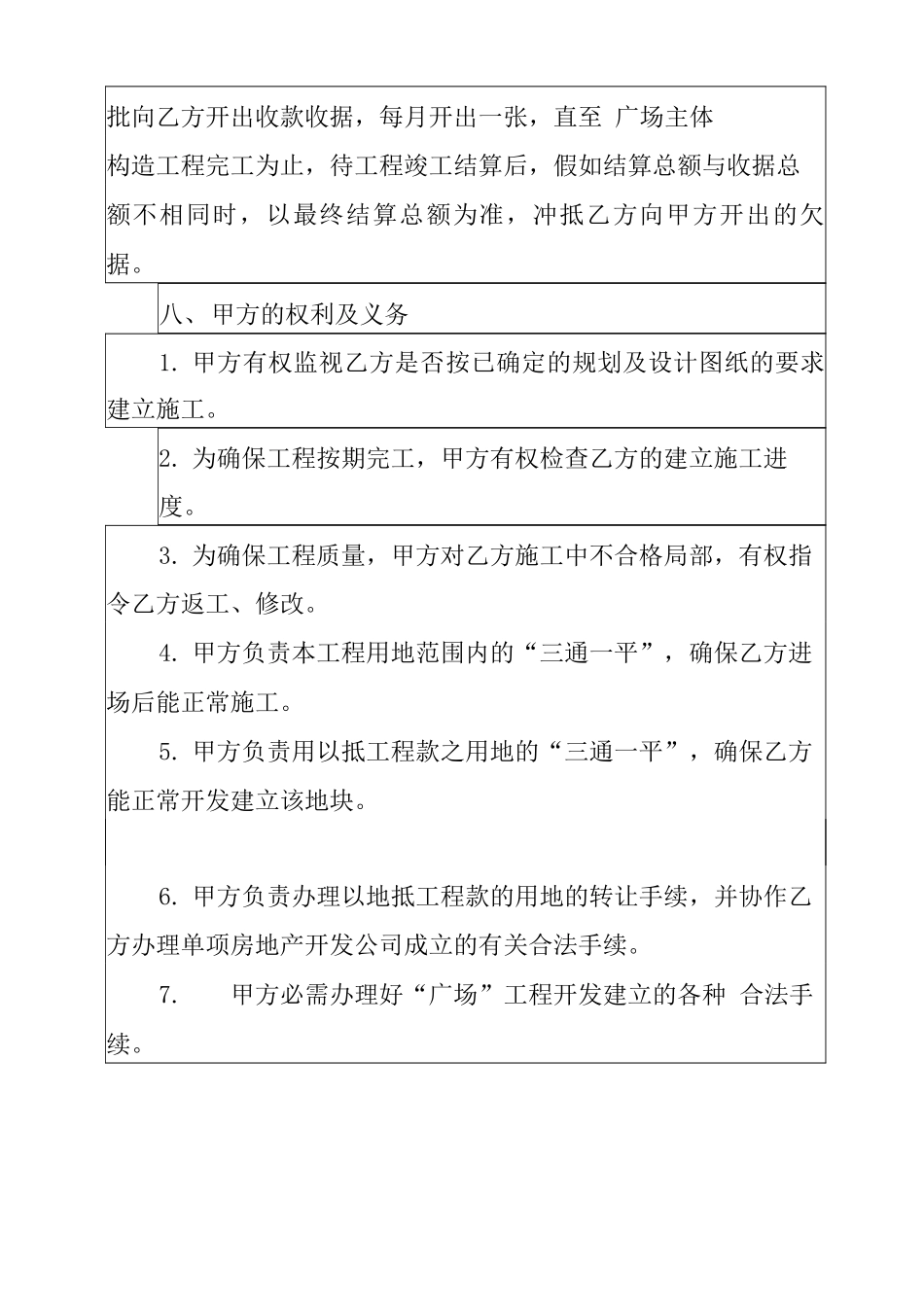 工程承包合同模板8篇_第3页