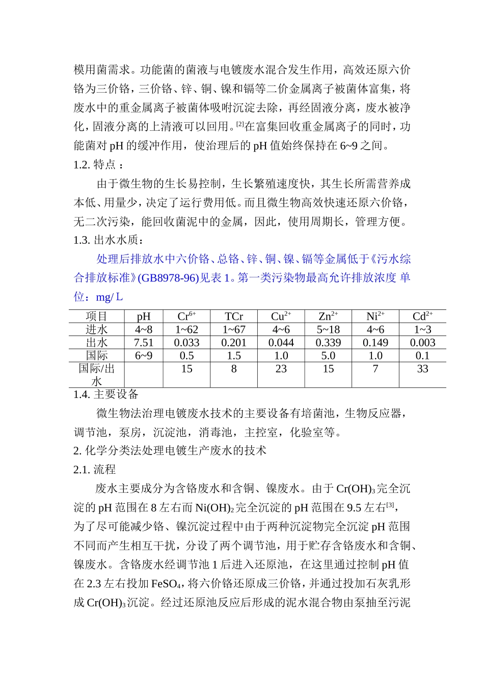 重金属废水的微生物处理分析研究 环境工程专业_第2页