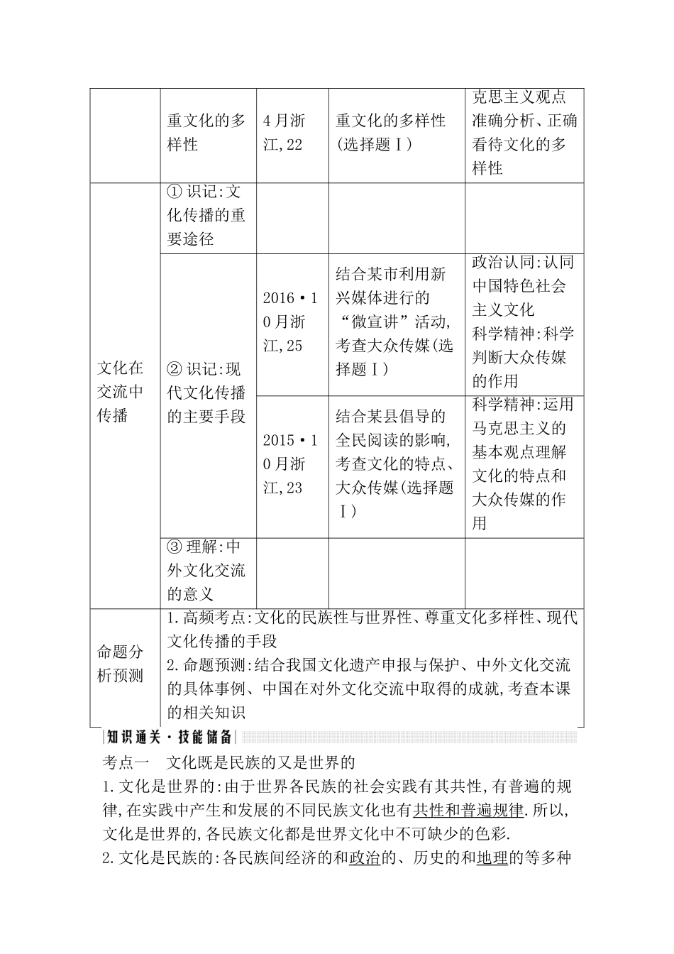 第二单元文化传承与创新 测试练习题_第2页