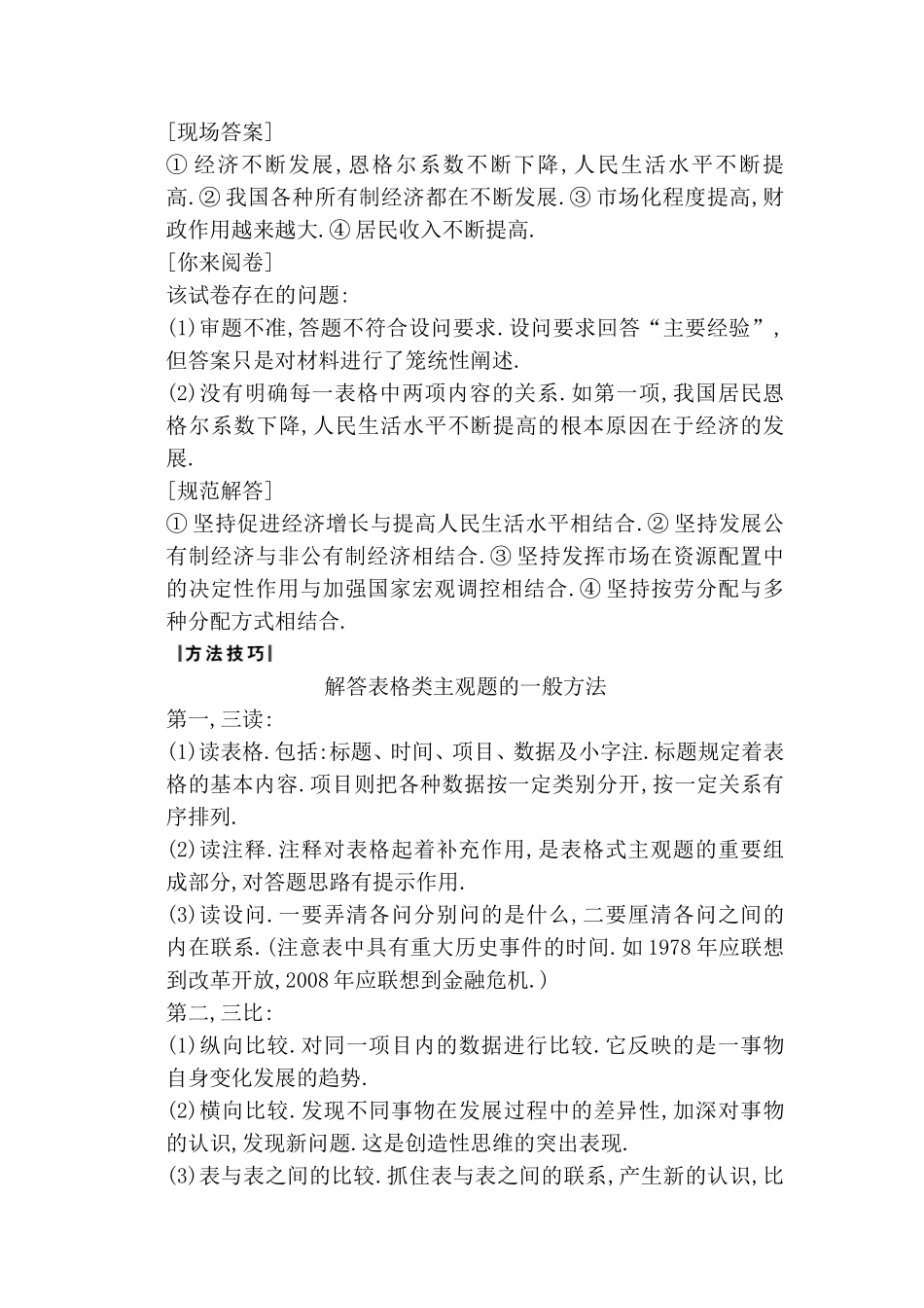 微专题表格与图示类主观题专项突破测试题_第2页