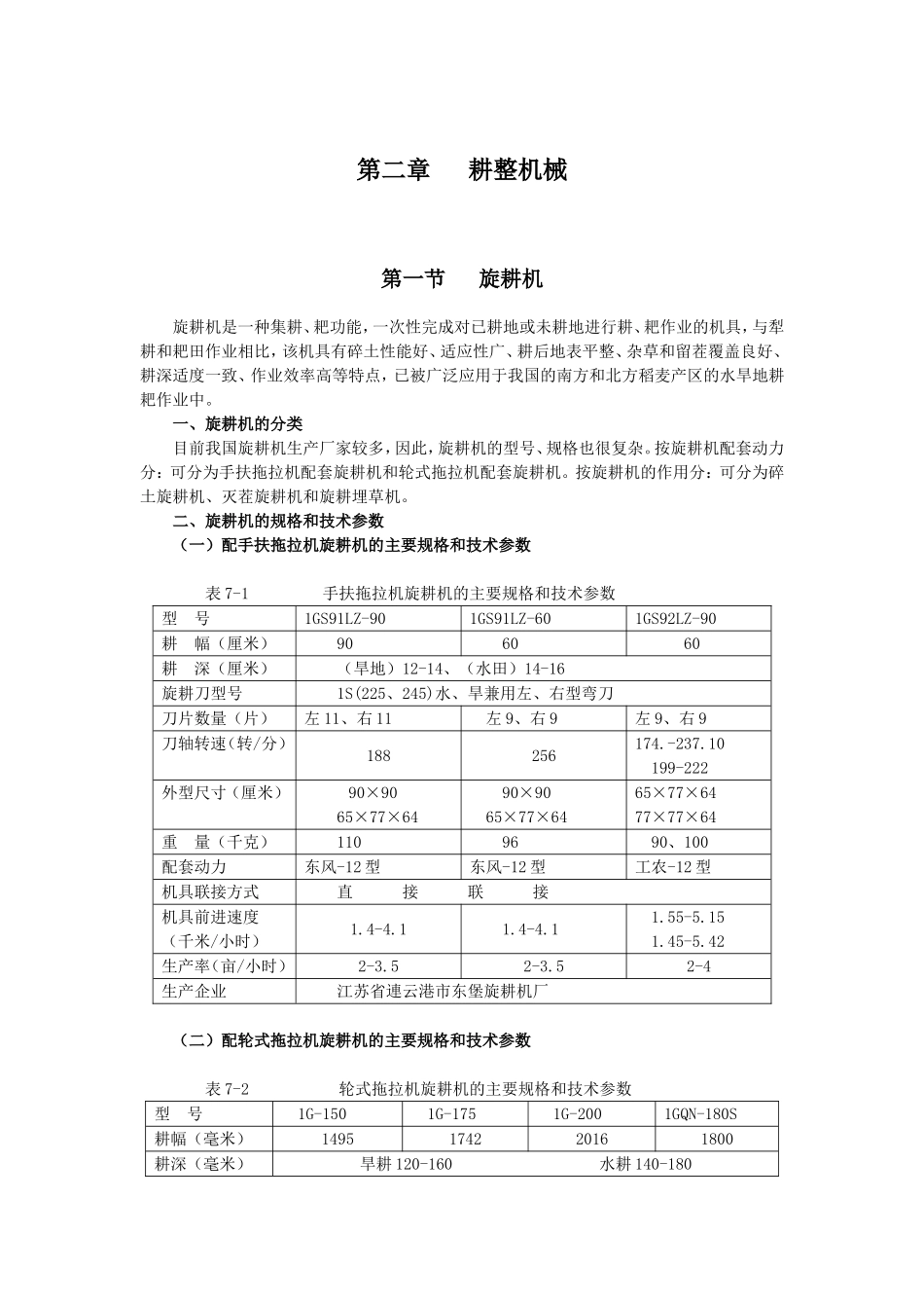 第二章耕整机械知识点梳理汇总_第1页