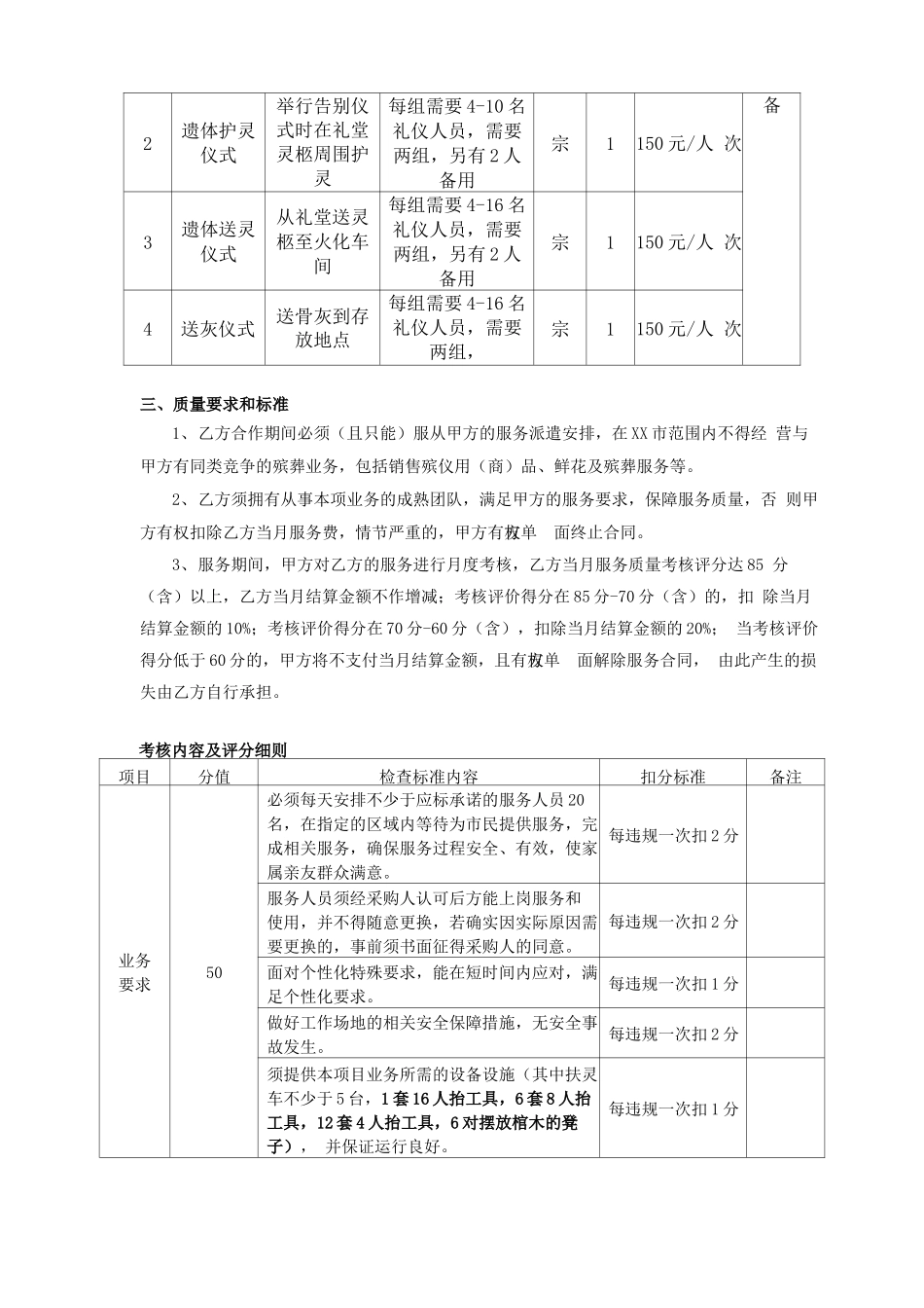 殡仪馆特色礼仪服务采购项目合同书_第2页