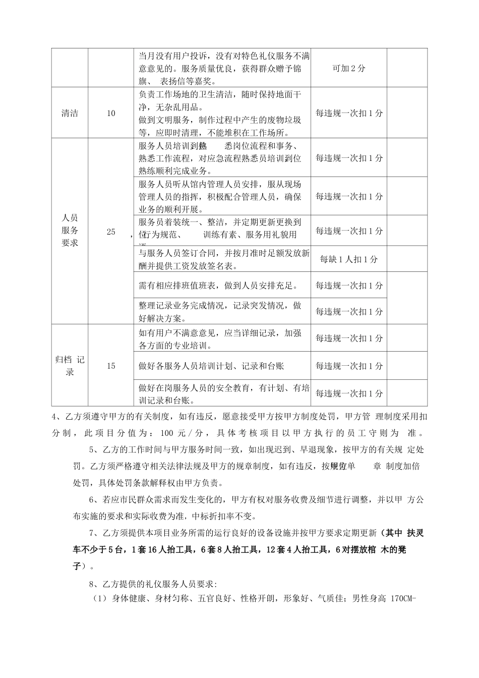 殡仪馆特色礼仪服务采购项目合同书_第3页