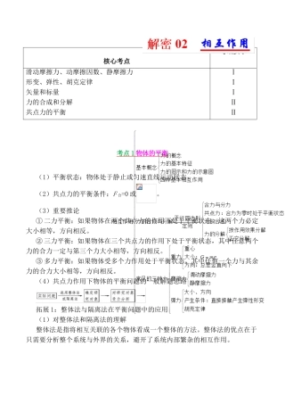 相互作用 测试练习题