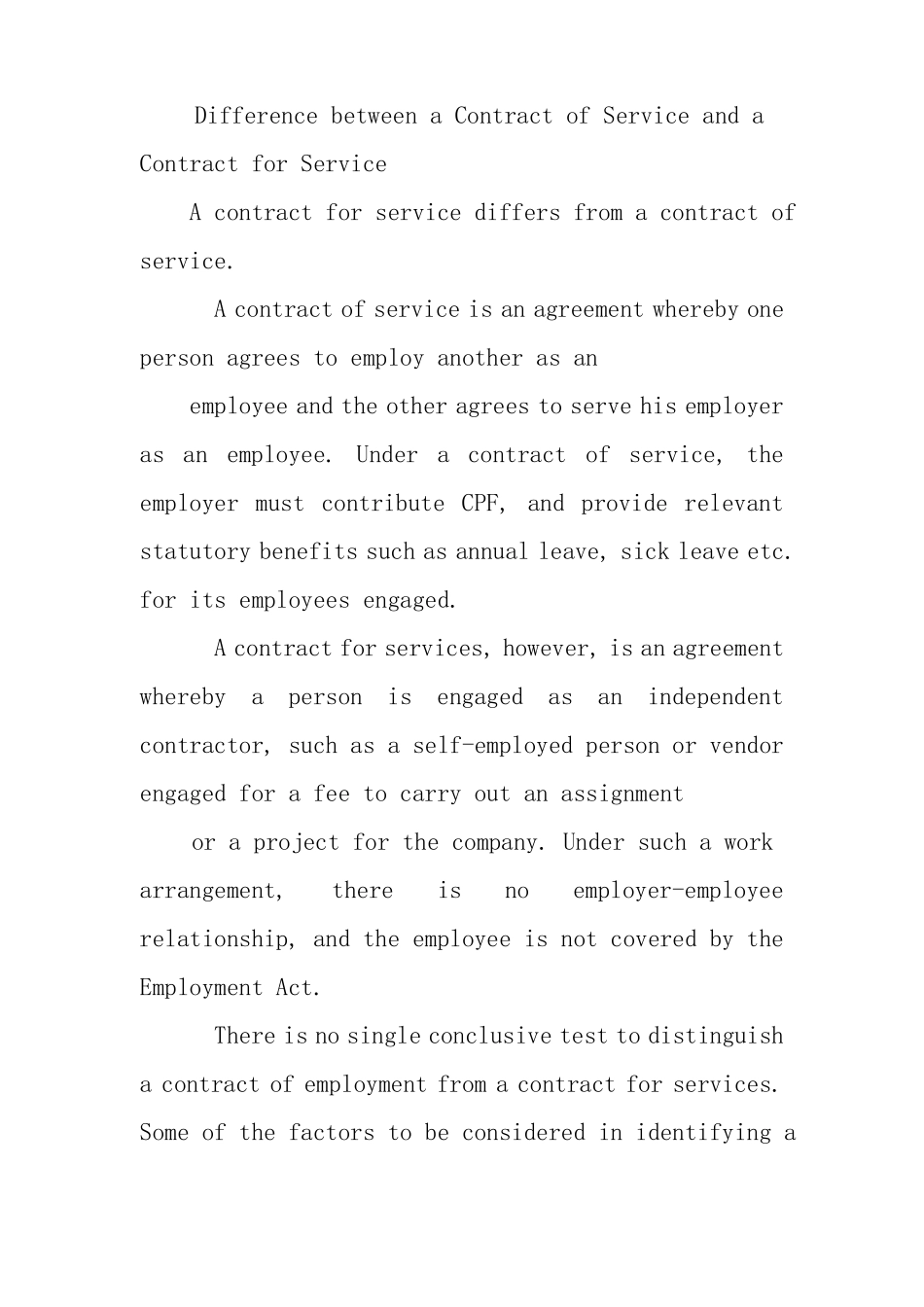 新加坡员工聘用合同范本_第2页