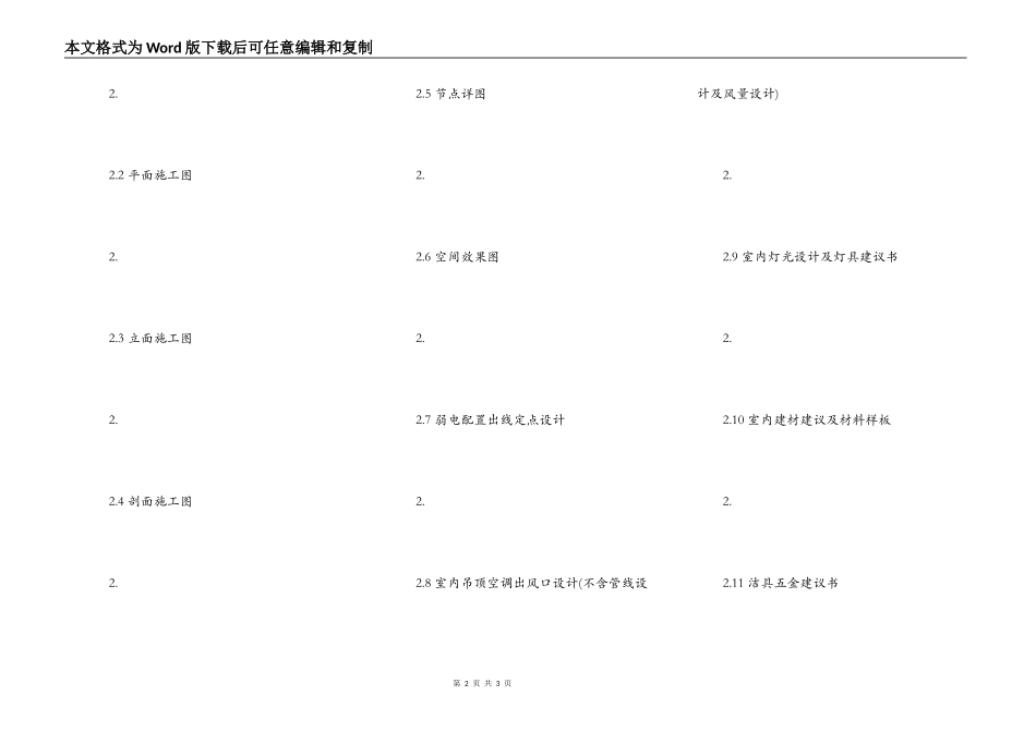建筑室内装修合同标准范本_第2页