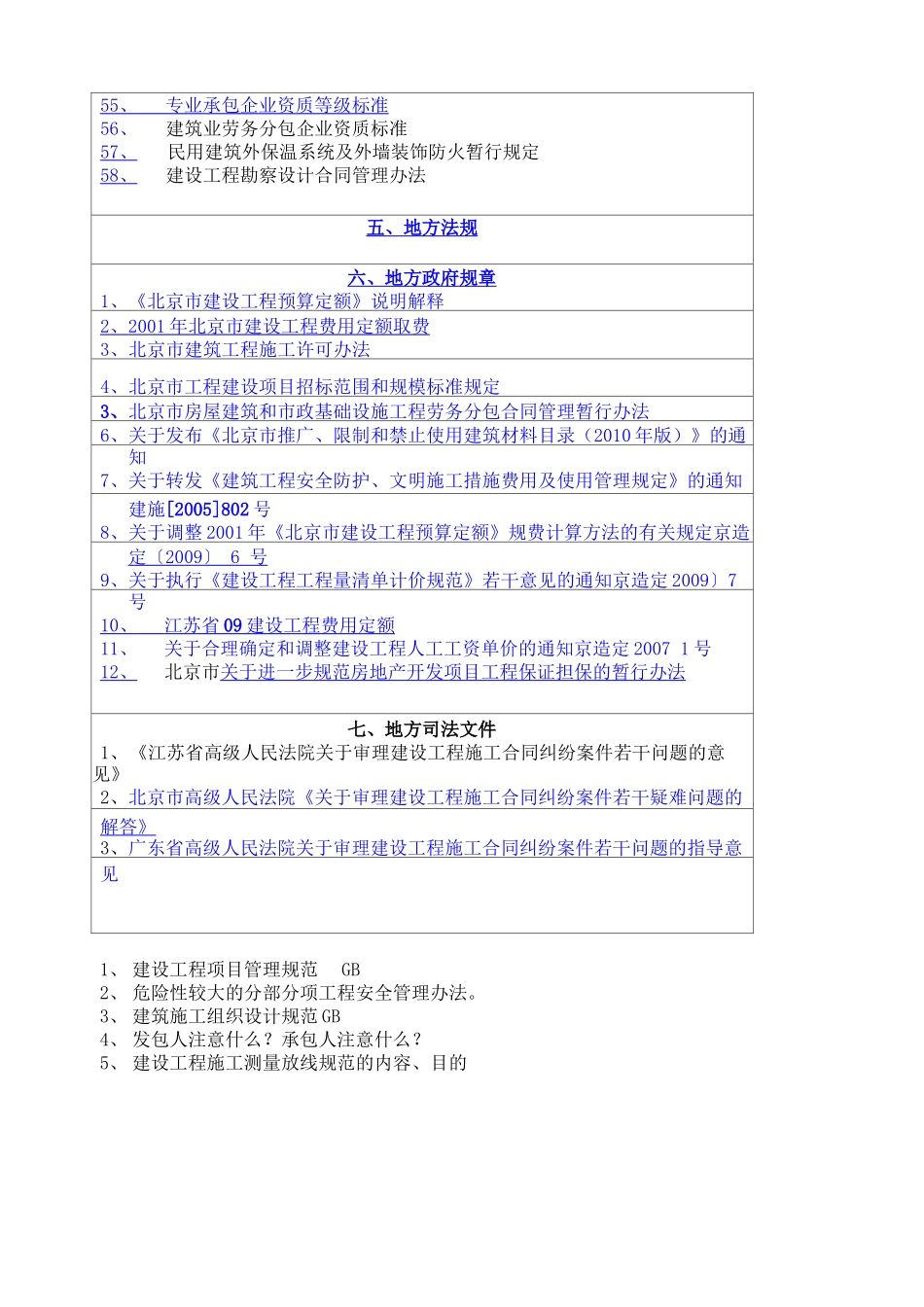 建设工程合同纠纷法律法规汇总_第3页