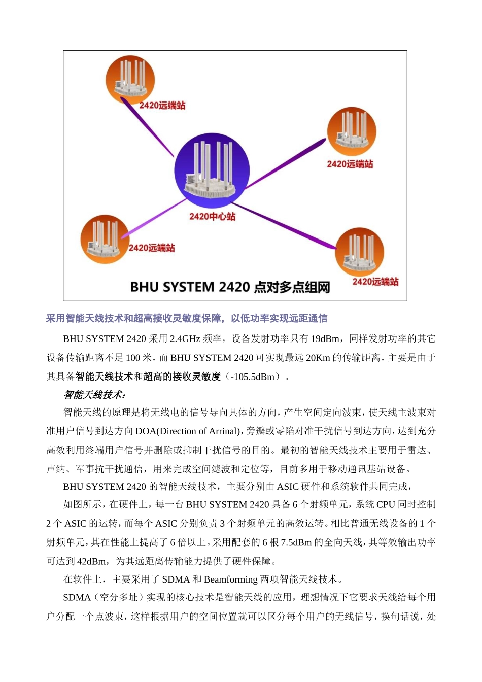 BHUSYSTEM2420高带宽动中通无线通信系统操作手册_第2页